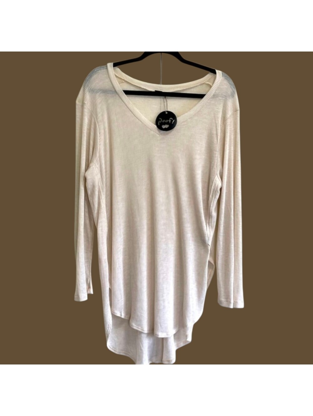Layering Cream Tunic Shirt by Poof!